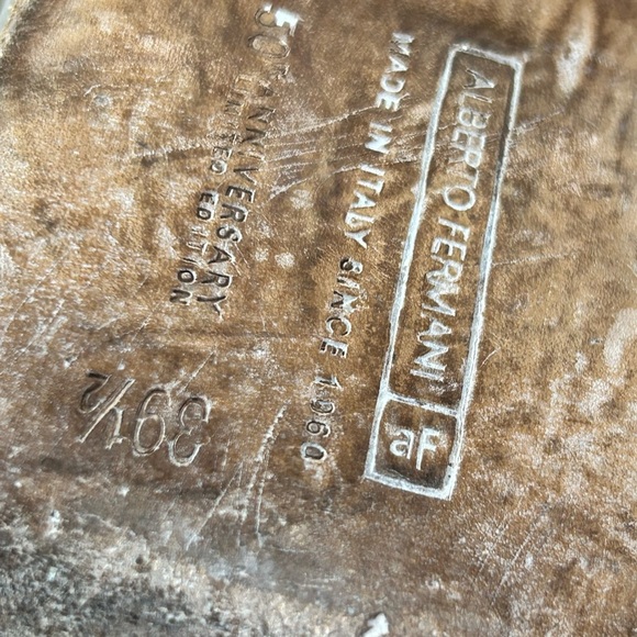 alberto fermani made in Italy leather boots size 39.5/9 limited edition ankle - Picture 9 of 11